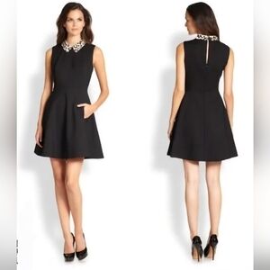 Kate Spade Black Dress with White Collar